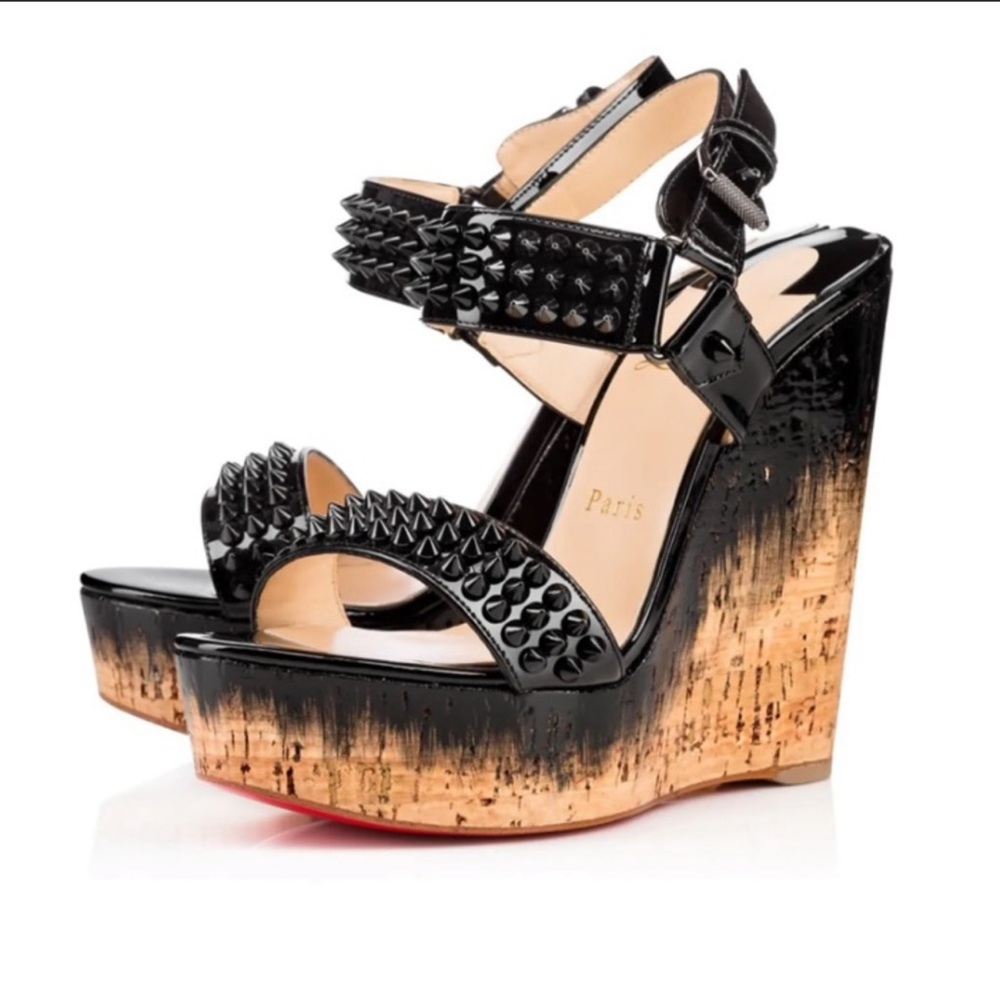 Christian Louboutin Spiked Wedged Heel